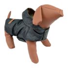Woofmoda Αδιάβροχο Μπουφάν Σκύλου Με Κουκούλα Μαύρο 45εκ.
