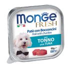 Monge Dog Pate & Chunkies with Tuna 100gr