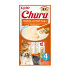 Inaba Churu Cat Κρεμώδης Λιχουδιά με Κοτόπουλο & Βοδινό 56gr