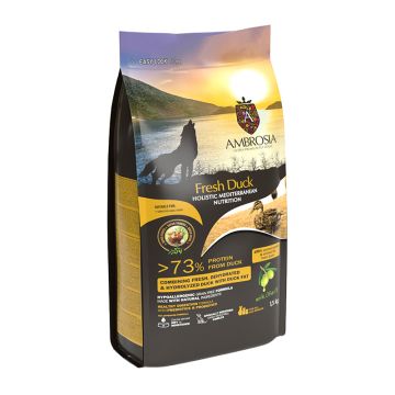 Ambrosia Mediterranean Grain Free Adult Sensitive Fresh Duck 1.5kg