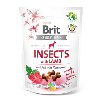 Brit Dog Snack Crunchy Cracker Insects & Lamb 200gr