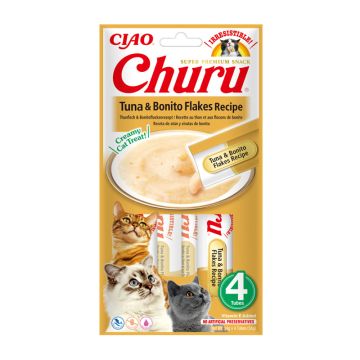 Inaba Churu Cat Κρεμώδης Λιχουδιά με Τόνο & Παλαμίδα 56gr