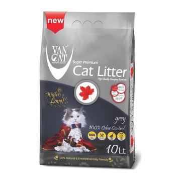 Ψιλή Άμμος Γάτας Van Cat Grey Odour Control Canada Clumping 9kg