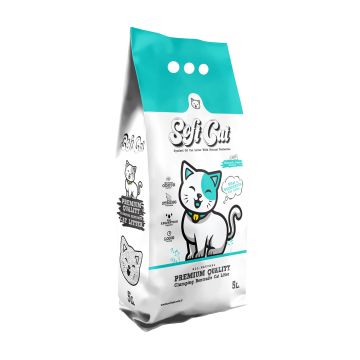 Soft Cat Άμμος Υγιεινής με Άρωμα Σαπούνι Μασσαλίας 5L