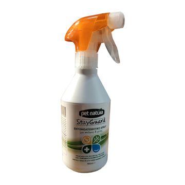 Pet Natura Stay Safe Αντιπαρασιτικό Σπρέι για Σκύλους & Γάτες 500ml