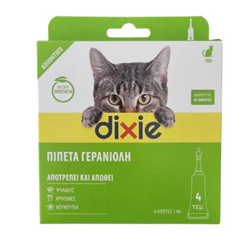 Quimunsa Dixie Αντιπαρασιτικές Πιπέτες Γάτας 4x1ml