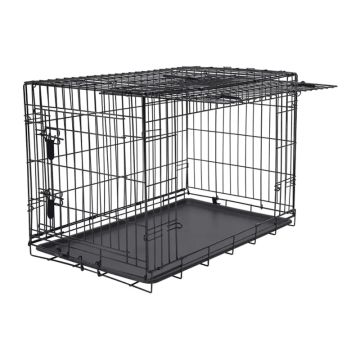 Μεταλλικό Κλουβί Wire Crate Σκύλου με  Συρόμενη Πόρτα M 76x46x54εκ.