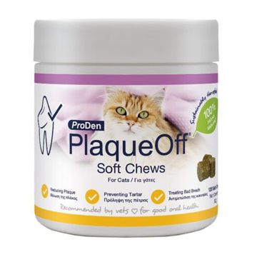 ProDen PlaqueOff Μαλακές Λιχουδιές για τα Δόντια Γάτας 90gr