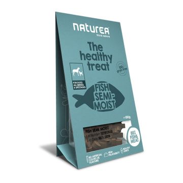 Naturea Semi-moist Dog Snacks Fish 100gr