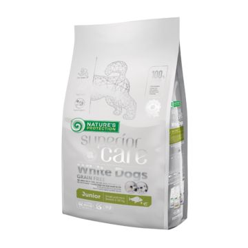 Nature's Protection White Dog White Fish Grain Free Junior Mini 1.5kg