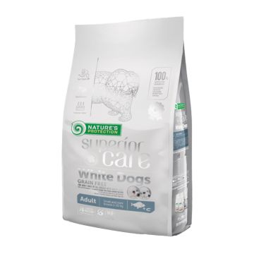 Nature's Protection White Dog White Fish Grain Free Adult Mini 10kg