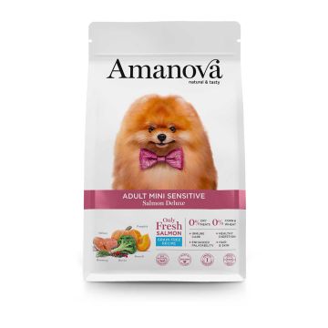 Amanova Dog Adult Mini Sensitive Salmon Deluxe 2kg Grain Free