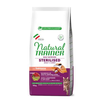 Natural Trainer Adult Sterilized Σολομός 10kg