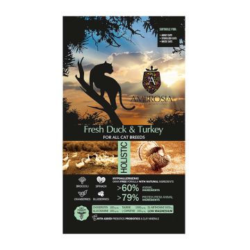 Ambrosia Grain Free Cat Sterilized Fresh Duck & Turkey 1.5kg