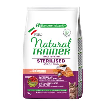Natural Trainer Adult Sterilized Σολομός 3kg