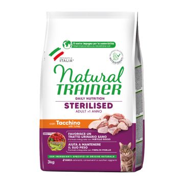 Natural Trainer Adult Sterilized Λευκά Κρέατα 3kg