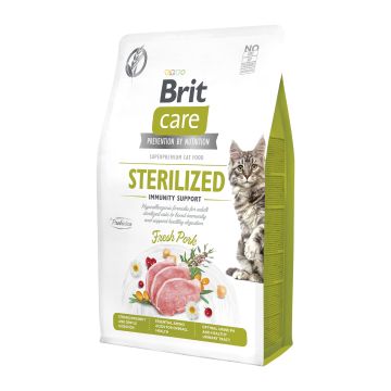 Brit Care Cat Sterilised Immunity Support Pork Grain Free 7kg