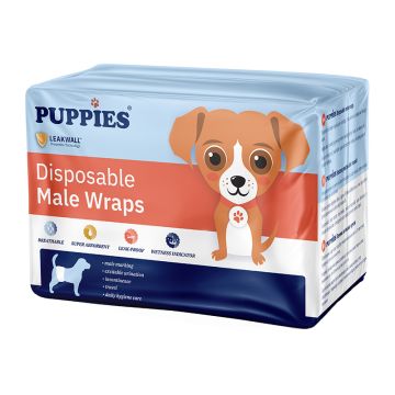 Puppies Πάνες - Βρακάκια Αρσενικών Σκύλων 12τμχ M
