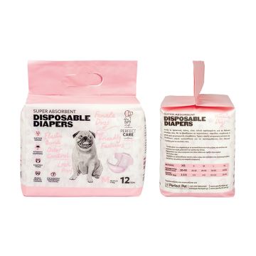 Perfect Care Πάνες για Θηλυκούς Σκύλους 12τμχ M 28-48εκ.