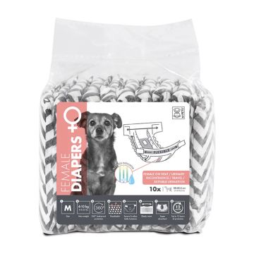 M-Pets Πάνες για Θηλυκούς Σκύλους 10τμχ M-30-42.5εκ.