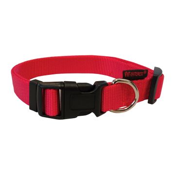 Pet Interest Κολάρο - Περιλαίμιο Σκύλου Plain Line 22-40εκ. Κόκκινο