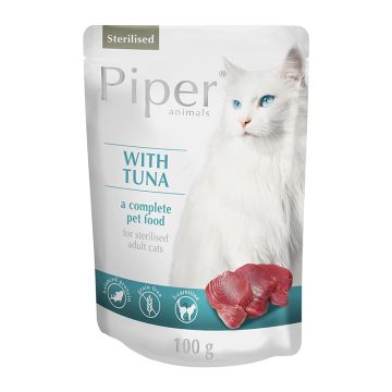 Piper Cat Adult Sterilized Τόνος Pouch 100gr