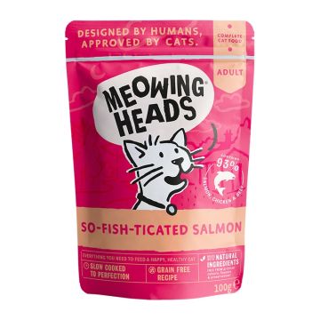 Meowing Heads Wet So Fish Ticated Salmon 100gr