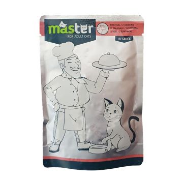 Master Adult Veal 80gr Κομματάκια Μοσχάρι σε Σάλτσα