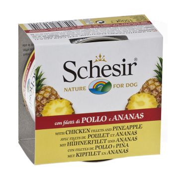 Schesir Dog Fruit Κοτόπουλο με Ανανά 150gr