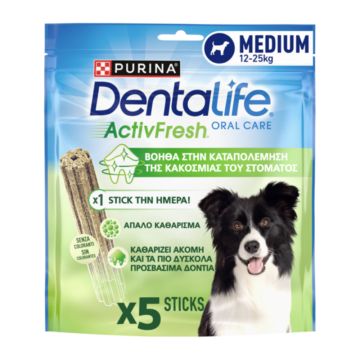 Purina Dentalife Activfresh Medium 115gr 5τμχ
