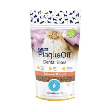 Plaque Off Cat Dental Bites με Σολομό 60gr