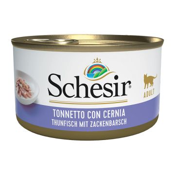 Schesir Cat Τόνος & Σφυρίδα σε Ζελέ 85gr