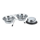 Pet Bowl Ανοξείδωτη Βάση με Μπολ 2x1730ml