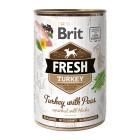Brit Fresh Dog Can Turkey with Peas 400gr