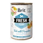 Brit Fresh Dog Can Fish with Pumpkin 400gr