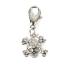 Love Story Κόσμημα Skull με Στρας 4x2.2εκ.