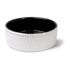 Glee Μπολ Κεραμικό Λευκό Μαύρο Glaze L-1700ml