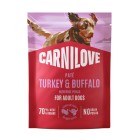 Carnilove Dog Adult Pate Pouch Turkey, Buffalo & Rose Petals 300gr