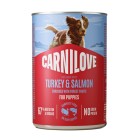 Carnilove Dog Puppy Pate Can Turkey & Salmon 400gr