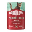 Carnilove Cat Adult Pouch Gravy Pheasant Fillets & Raspberry Leaves 85gr