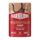Carnilove Cat Adult Pouch Gravy Wild Boar & Chamomile 85gr