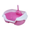 Pet Interest Λεκάνη Γάτας με Φτυαράκι 40x30x18cm Ροζ